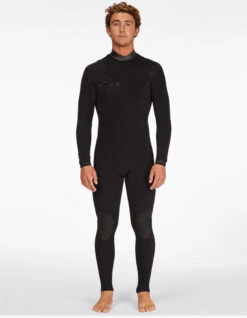 BILLABONG 4/3 REVOLUTION GRAPHENE COMP CHEST ZIP WETSUIT BLACK -Salty Crew Shop billabong 4 3 revolution muta chest zip black 4