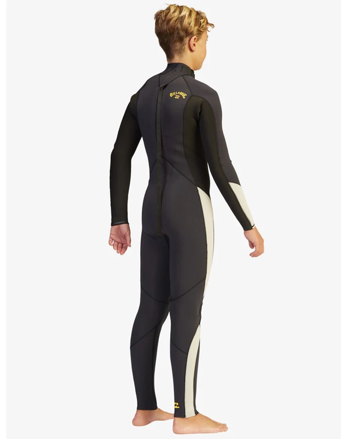 BILLABONG ABSOLUTE 4/3 MM BACK ZIP BOYS 8-14 3 BILLABONG ABSOLUTE 4/3 MM BACK ZIP BOYS 8-14 - Image 3