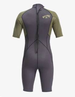 BILLABONG INTRUDER 2/2 MM BACK ZIP ANTIQUE BLACK -Salty Crew Shop billabong intruder 2 2 mm back zip antique black 1