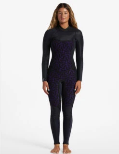 BILLABONG 5/4 SYNERGY CHEST ZIP WETSUIT FOR WOMEN -Salty Crew Shop billabong synergy 4 3 frontzip muta donna 1 1
