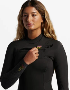 BILLABONG 5/4 SYNERGY CHEST ZIP WETSUIT FOR WOMEN -Salty Crew Shop billabong synergy 4 3 frontzip muta donna 5 1