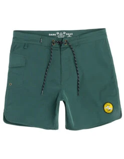 DARK SEAS STRETCH HITCH BOARDSHORT 16.5" GREEN