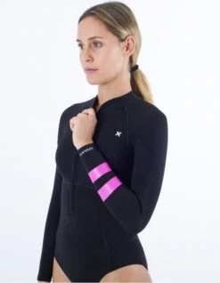 HURLEY ADVANT 2MM SPRINGSUIT BLACK -Salty Crew Shop hurley advant 2mm springsuit muta corta black 4