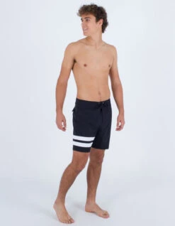 HURLEY BLOCK PARTY BOARDSHORTS 18" BLACK WHITE -Salty Crew Shop hurley block party boardshorts 18 black white 2