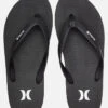 HURLEY ICONIC SOLID SANDALS BLACK