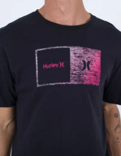 HURLEY EVERYDAY HALFER GRADIENT TEE BLACK 6 HURLEY EVERYDAY HALFER GRADIENT TEE BLACK -Salty Crew Shop hurley t shirt everyday halfer gradient black 1