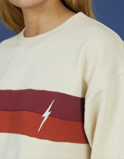 LIGHTNING BOLT BLOCK CREW FLEECE WOMAN -Salty Crew Shop lightning bolt block crew felpa donna 2