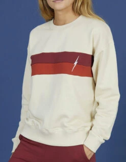 LIGHTNING BOLT BLOCK CREW FLEECE WOMAN -Salty Crew Shop lightning bolt block crew felpa donna 3