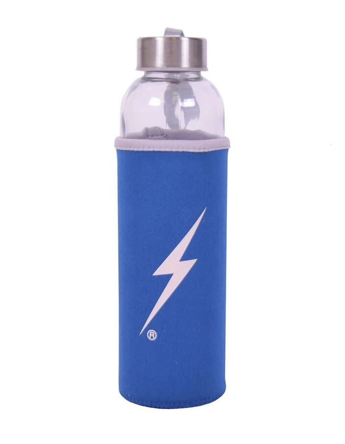 LIGHTNING BOLT REUSABLE WATER BOTTLE BLUE 1 LIGHTNING BOLT REUSABLE WATER BOTTLE BLUE