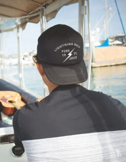 LIGHTNING BOLT A PURE JUICE TRUCKER CAP BLACK -Salty Crew Shop lightning bolt cappellino a pure juice trucker 2