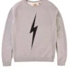 LIGHTNING BOLT FOREVER TRIBLEND FLEECE CREWNECK GREY
