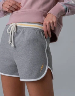 LIGHTNING BOLT SIRENA SWEAT SHORT WOMAN -Salty Crew Shop lightning bolt sirena sweat short pantaloncini donna heather grey 2