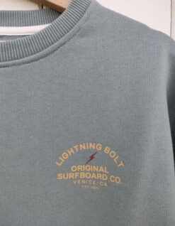 LIGHTNING BOLT VENICE SURF CO LAUREL WREATH -Salty Crew Shop lightning bolt venice surf co felpa girocollo laurel wreath 2