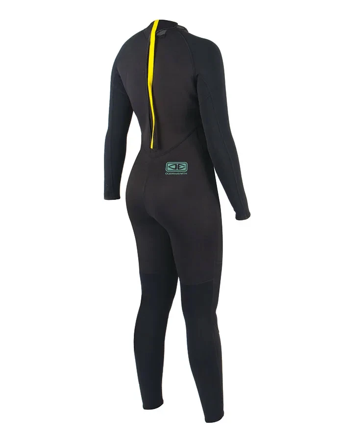 OCEAN EARTH WETSUIT LADIES SURF SCHOOL 5/4 STEAMER - Image 2