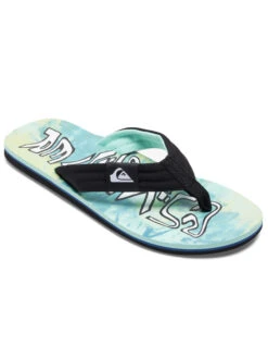 QUIKSILVER MOLOKAI LAYBACK II SANDALS GREEN BLUE YELLOW 6 QUIKSILVER MOLOKAI LAYBACK II SANDALS GREEN BLUE YELLOW -Salty Crew Shop quiksilver infradito molokai layback ii green blue yellow 2
