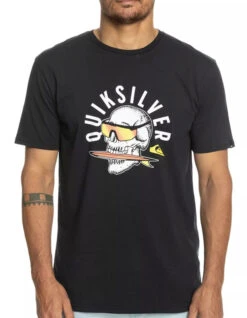 QUIKSILVER ROCKING SKULL T-SHIRT -Salty Crew Shop quiksilver rocking skull t shirt black 3