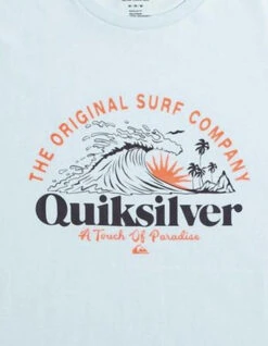 QUIKSILVER SUNSET WAVE T-SHIRT SKY -Salty Crew Shop quiksilver sunset wave t shirt sky 2