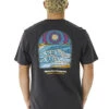 RIP CURL BLAZED AND TUBED TEE WASHED BLACK