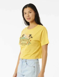 RIP CURL BRAZIALIAN SOUL CROP TEE LIGHT YELLOW 7 RIP CURL BRAZIALIAN SOUL CROP TEE LIGHT YELLOW -Salty Crew Shop rip curl brazilian soul crop tee donna light yellow 1