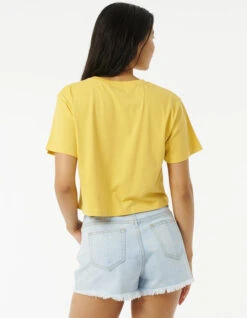 RIP CURL BRAZIALIAN SOUL CROP TEE LIGHT YELLOW 9 RIP CURL BRAZIALIAN SOUL CROP TEE LIGHT YELLOW -Salty Crew Shop rip curl brazilian soul crop tee donna light yellow 3