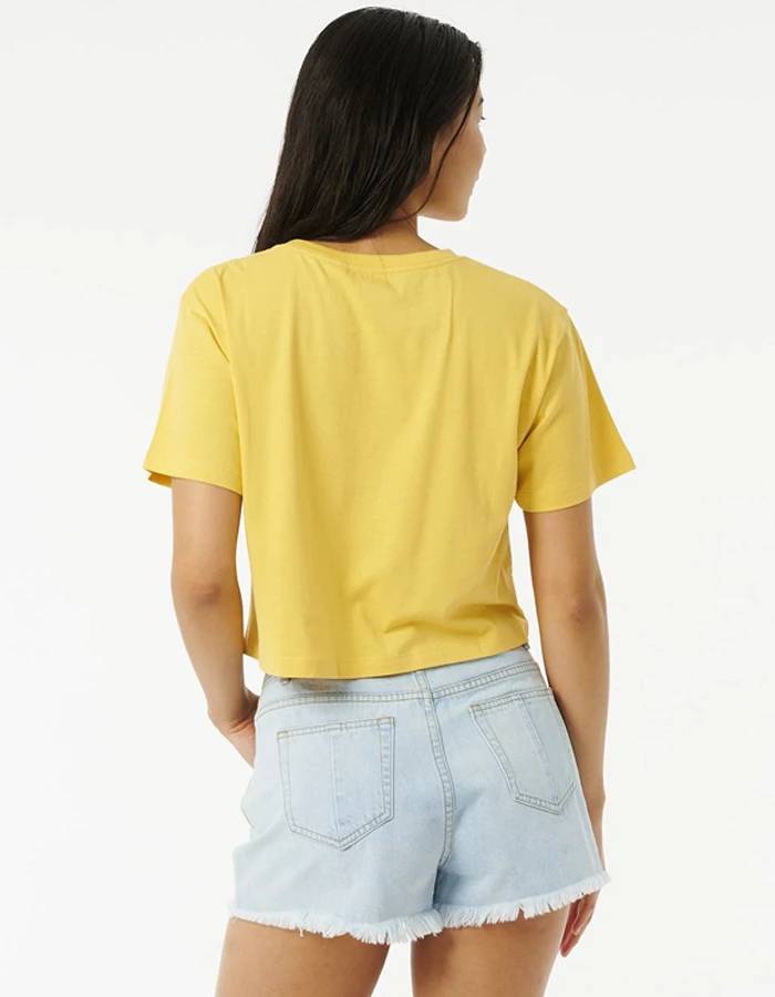 RIP CURL BRAZIALIAN SOUL CROP TEE LIGHT YELLOW 5 RIP CURL BRAZIALIAN SOUL CROP TEE LIGHT YELLOW - Image 5