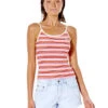 RIP CURL SUNRAYS RIB CAMI RED