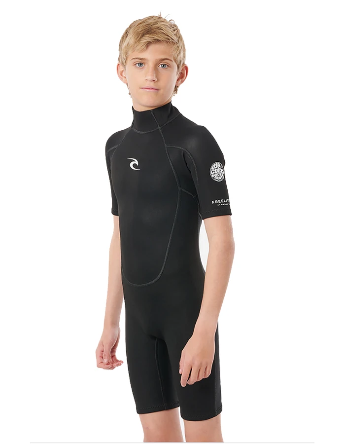RIP CURL JUNIOR FREELITE 2MM SHORT SLEEVE SPRINGSUIT BACKZIP 3 RIP CURL JUNIOR FREELITE 2MM SHORT SLEEVE SPRINGSUIT BACKZIP - Image 3