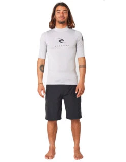 RIP CURL CORPS SHORT SLEEVE UV TEE GREY -Salty Crew Shop rip curl lycra corps grey 2