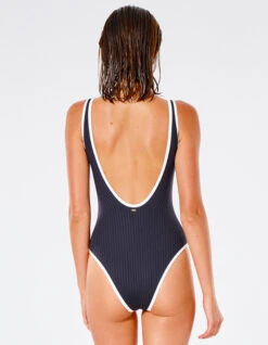 RIP CURL PREMIUM SURF CHEEKY ONE PIECE BLACK -Salty Crew Shop rip curl premium surf cheeky costume intero black