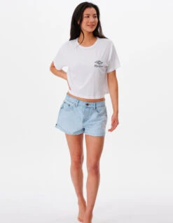 RIP CURL PSYCHEDELIC DREAMS SHORT SLEEVE CROP TEE -Salty Crew Shop rip curl psychedelic dreams crop t shirt donna