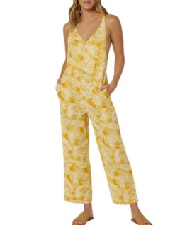 RIP CURL SUMMER PALM ROMPER GOLD