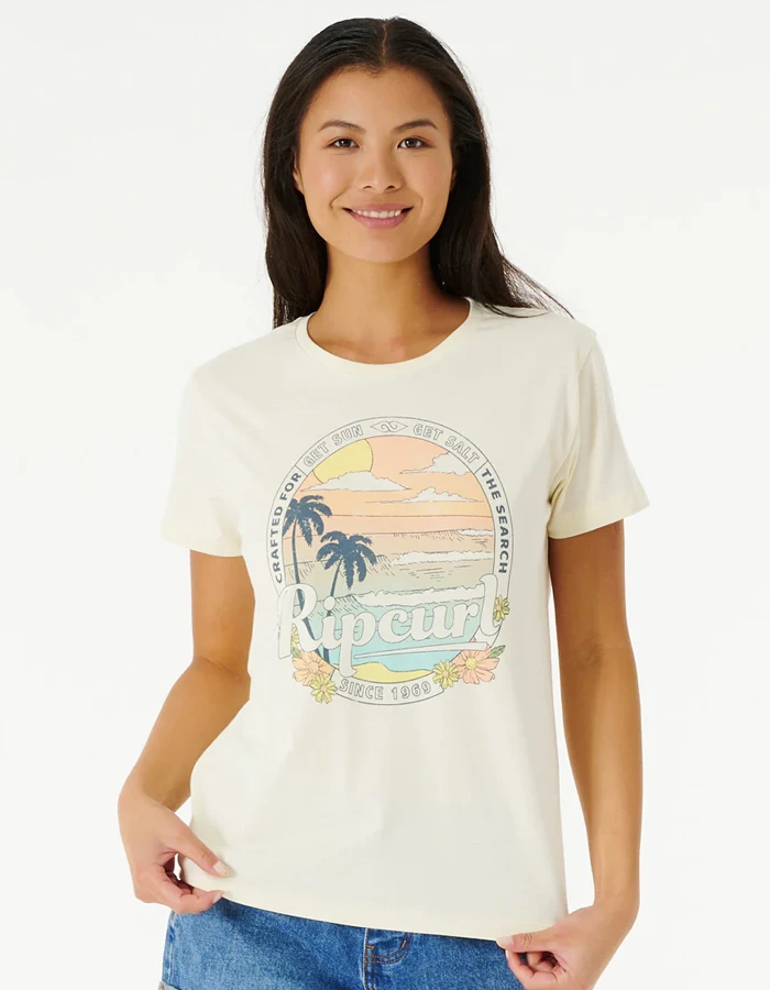 RIP CURL SUN SALT STANDARD TEE 1 RIP CURL SUN SALT STANDARD TEE