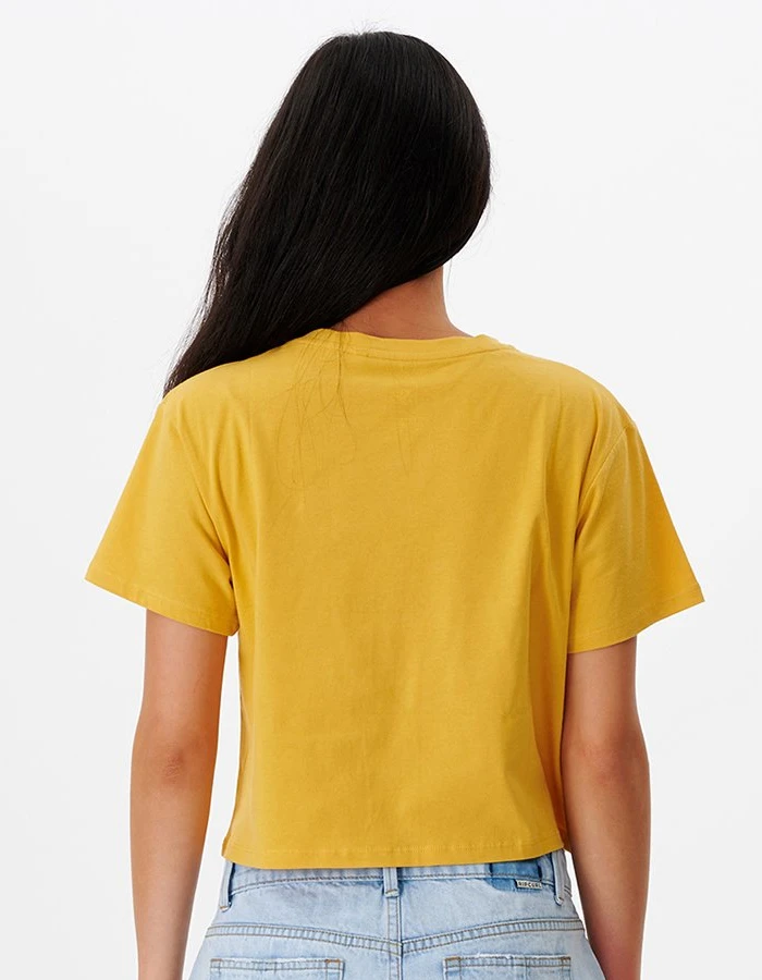 RIP CURL SUNNY PARADISE SHORT SLEEVE CROP TEE 2 RIP CURL SUNNY PARADISE SHORT SLEEVE CROP TEE - Image 2