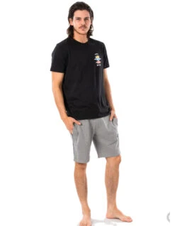 RIP CURL SURF REVIVAL ELASTIC WAIST WALKSHORT GREY 7 RIP CURL SURF REVIVAL ELASTIC WAIST WALKSHORT GREY -Salty Crew Shop rip curl surf revival pantaloncini con vita elastica grey