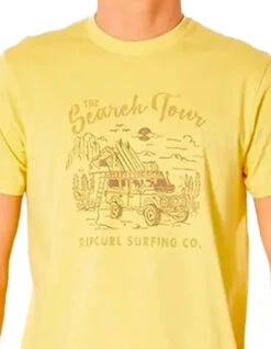 RIP CURL DRIFTER TEE RETRO YELLOW -Salty Crew Shop rip curl t shirt drifter retro yellow 4
