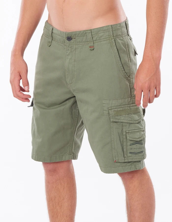 RIP CURL TRAIL CARGO WALKSHORTS 21" MID GREEN 1 RIP CURL TRAIL CARGO WALKSHORTS 21" MID GREEN