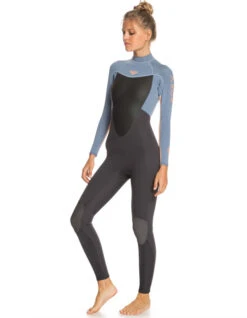 ROXY 3/2 PROLOGUE BACK ZIP WETSUIT FOR WOMEN -Salty Crew Shop roxy prologue 3 2 back zip muta intera donna 8