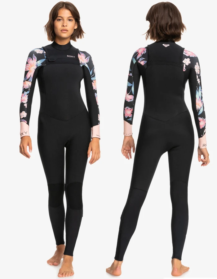 ROXY 4/3 SWELL SERIES CHEST ZIP WETSUIT FOR WOMEN 1 ROXY 4/3 SWELL SERIES CHEST ZIP WETSUIT FOR WOMEN