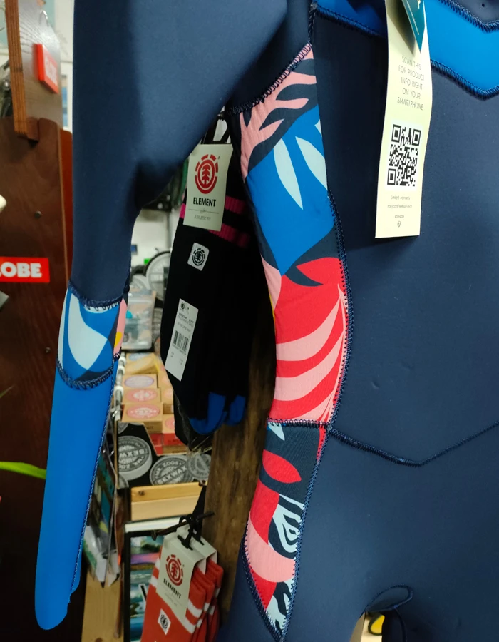 ROXY 4/3 SYNCRO SEIRES FRONT ZIP WETSUIT NAVY NIGHTS - Image 9