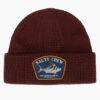 SALTY CREW COASTAL BEANIE BURGUNDY