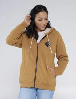 Salty Crew Shop -Salty Crew Shop salty crew seeking sherpa hoody workwear brown 3