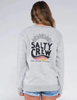 Salty Crew Shop -Salty Crew Shop salty crew the wave felpa girocollo athletic heather 1