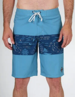 SALTY CREW TOPWATER BOARDSHORTS 21" NAVY AQUA -Salty Crew Shop salty crew topwater boardshorts 21 navy aqua 1
