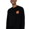 SANTA CRUZ CLASSIC DOT CHEST CREW BLACK