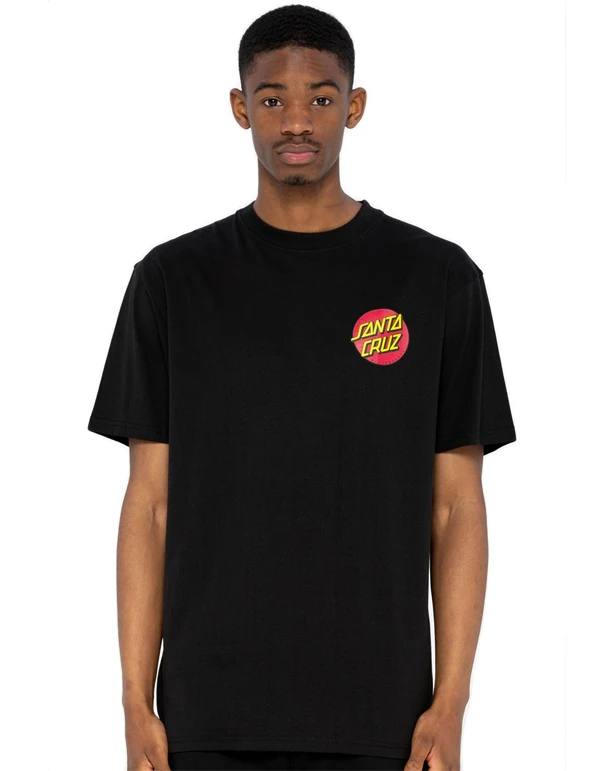 SANTA CRUZ CLASSIC DOT CHEST T-SHIRT BLACK 5 SANTA CRUZ CLASSIC DOT CHEST T-SHIRT BLACK - Image 5