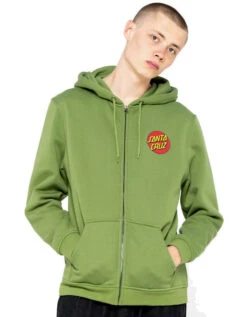 SANTA CRUZ CLASSIC DOT ZIP HOOD DILL GREEN
