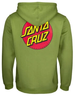 SANTA CRUZ CLASSIC DOT ZIP HOOD DILL GREEN -Salty Crew Shop santa cruz classic dot zip felpa cappuccio dill green 2