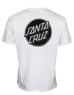 SANTA CRUZ CONTRA DOT MONO T-SHIRT WHITE -Salty Crew Shop santa cruz contra dot mono t shirt white 1