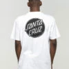 SANTA CRUZ CONTRA DOT MONO T-SHIRT WHITE