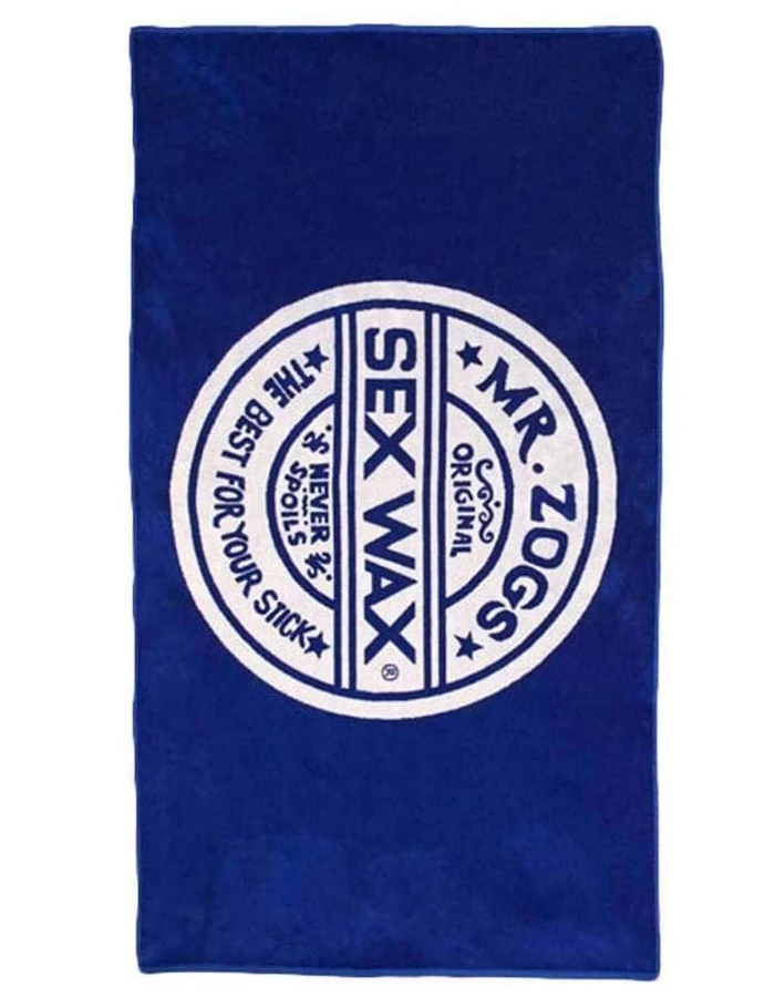 SEX WAX BEACH TOWEL BLUE XL 1 SEX WAX BEACH TOWEL BLUE XL